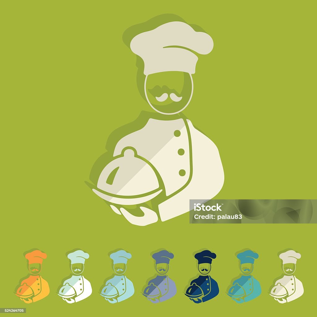 Cook Graphics Shadow Flat Design Cook Stock Illustration - Download Image Now - Abstract ...