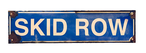 istock Isolated Skid Row Street Sign 524265681