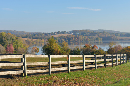 View of Marsh Creek Lake, Downingtown, Pennsylvania, USA