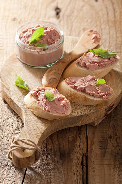 istock healthy chicken liver pate with sage in jar on bread 524286677
