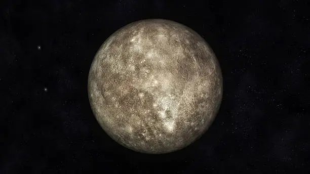Digital Illustration of Planet Mercury
