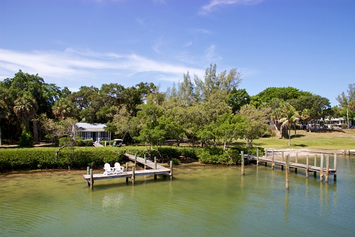 Cabbage Key is a small island accessible by boat from Sanibel, Florida, and home to a popular inn and restaurant.