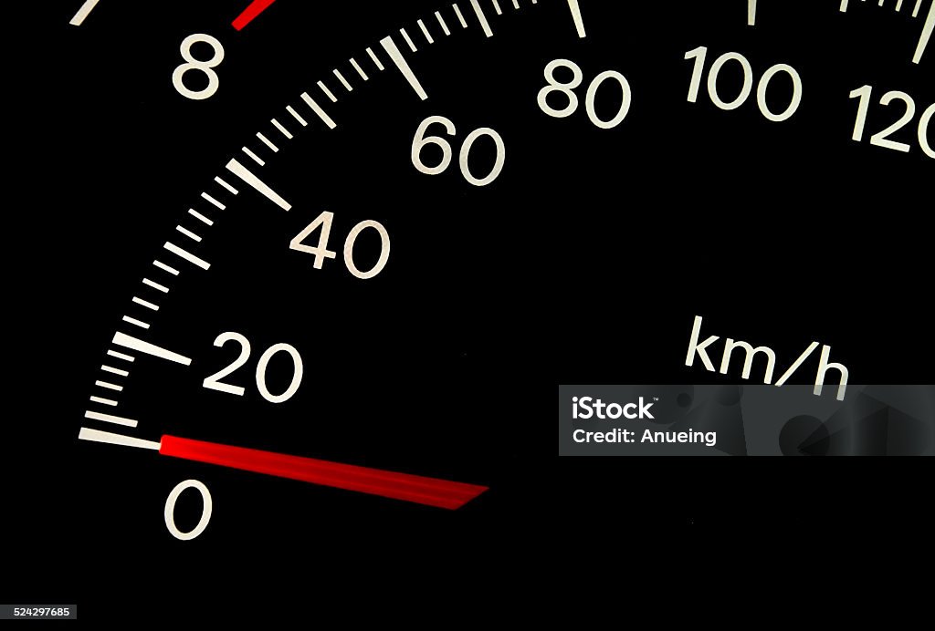Gauge meter in a car Car Stock Photo