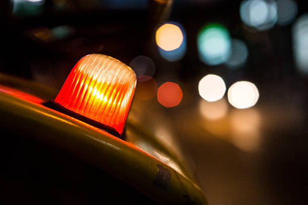 istock Tail light of the public transport 524298091