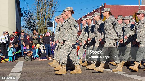 Veterans Day Parade Albany Oregon National Guard 82 Brigade Stock Photo - Download Image Now