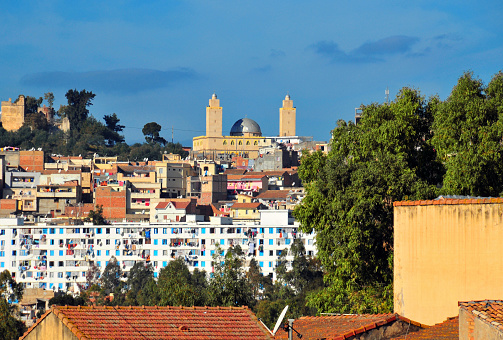 Béjaïa / Bougie, Kabylia, Algeria: El Kawthar mosque and social / subsidized housing 
