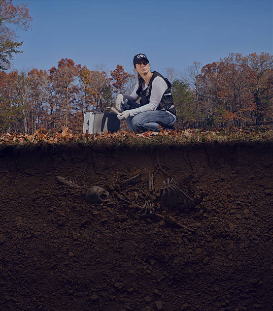 CSI officer find evidence of a crime from long ago. Native American victim remains buried underground.