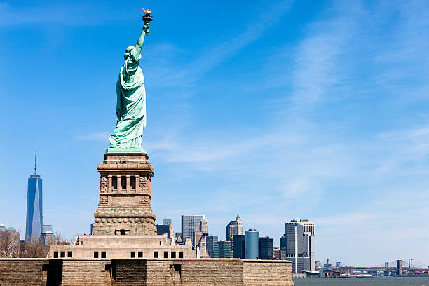 istock Statue of Liberty And New York Skyline 524322535
