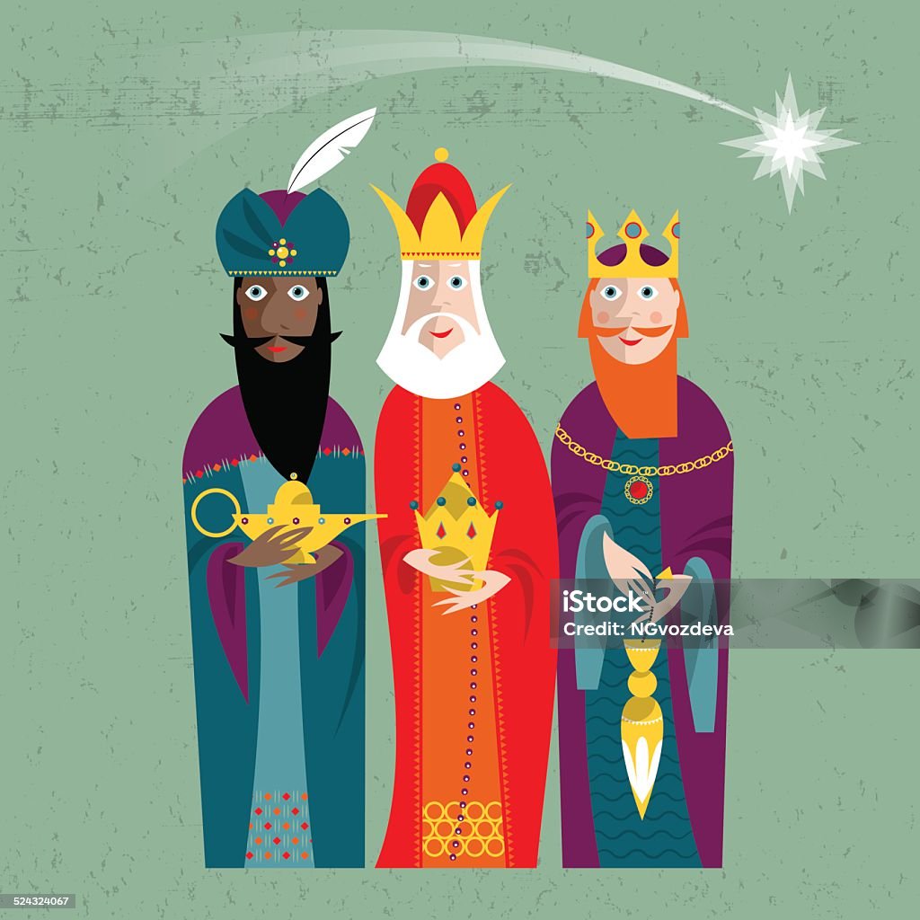 Three Kings. Three wise men. Three Kings. Three wise men.Vector illustration. Three Wise Men stock vector