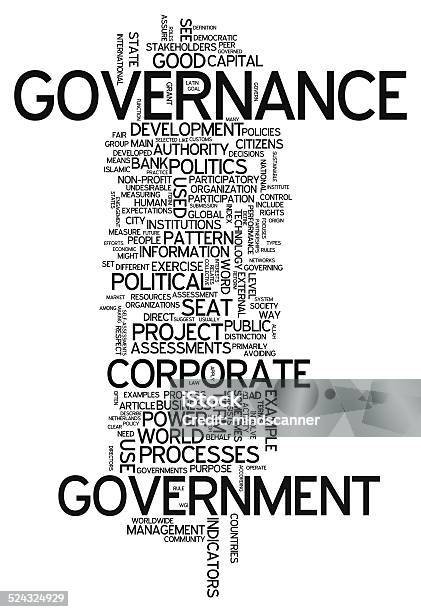 Word Cloud Governance Stock Illustration - Download Image Now - Business, Control, Corporate Governance