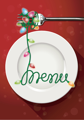Vector of christmas menu design