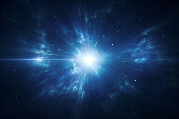 istock Electromagnetic field or space travel concept - Tesla coil 524328475