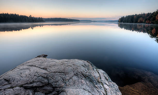 istock Lake in Autumn sunrise reflection 524329361