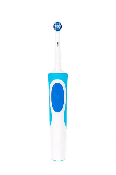 electric toothbrush isolated on white background