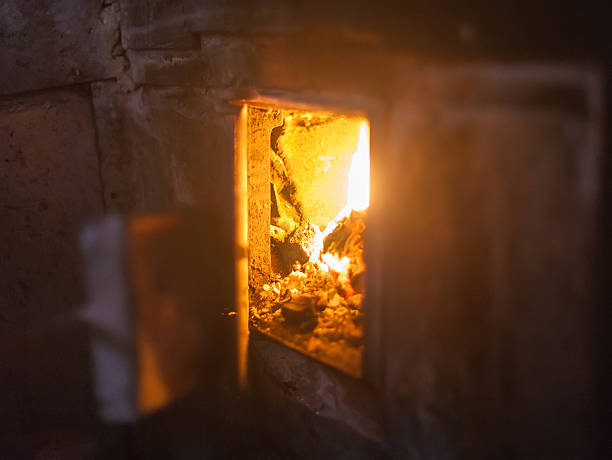 istock crest of flame on burning wood 524367855