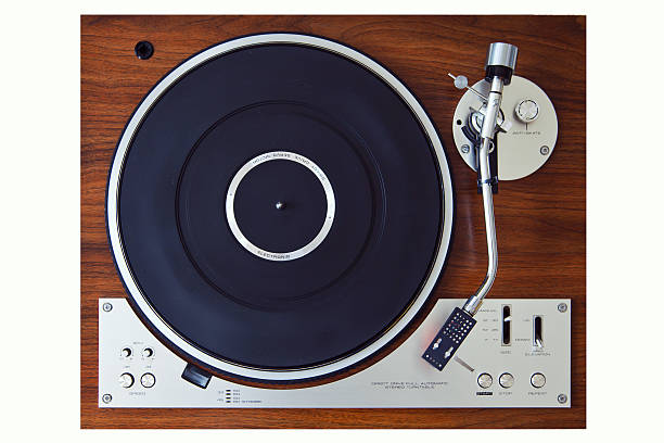 istock Stereo Turntable Vinyl Record Player Analog Retro Vintage 524368667