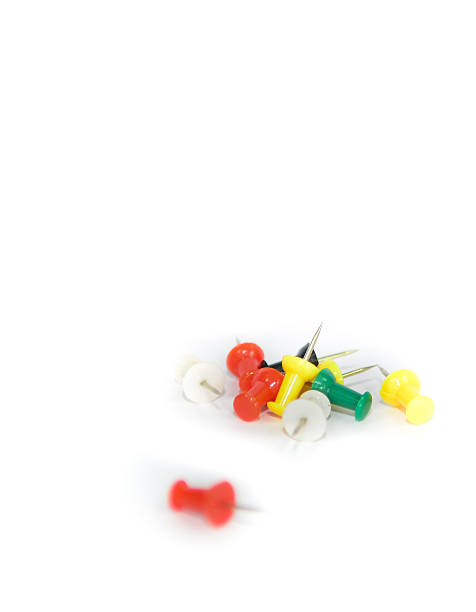 istock Set of color pins 524369173