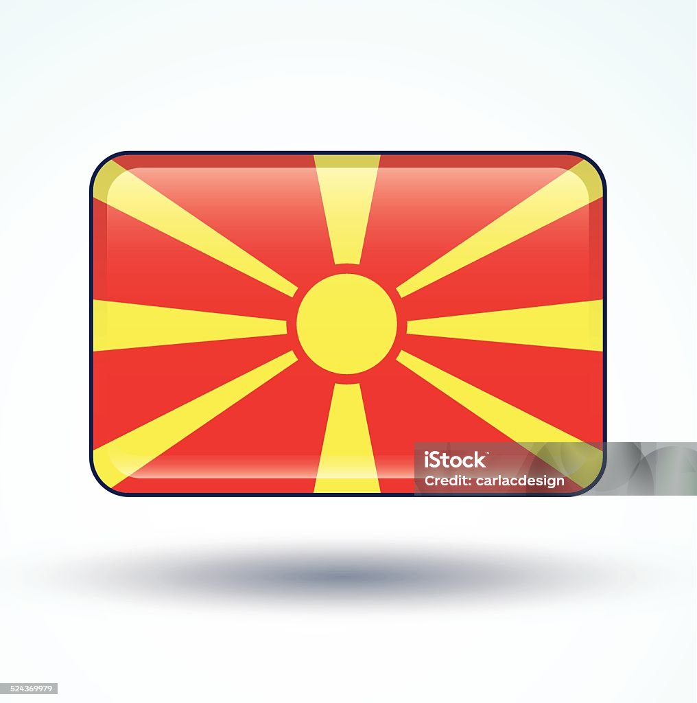 Flag of Macedonia, vector illustration Accuracy stock vector