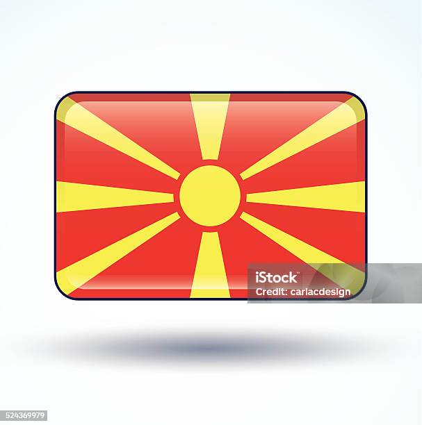Flag Of Macedonia Vector Illustration Stock Illustration - Download Image Now - Accuracy, Authority, Backgrounds