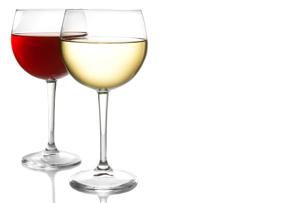 istock glass of red wine and white wine 524370218