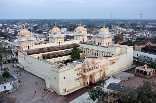 Hindu temple of Ram Raja Mandir in Orachha, Uttar Pradesh, India