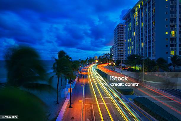 Fort Lauderdale Beach Stock Photo - Download Image Now - Night, Fort Lauderdale, Las Olas Quarter
