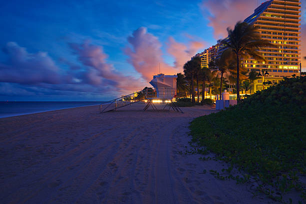 fort lauderdale beach - las olas quarter стоковые фото и изображения