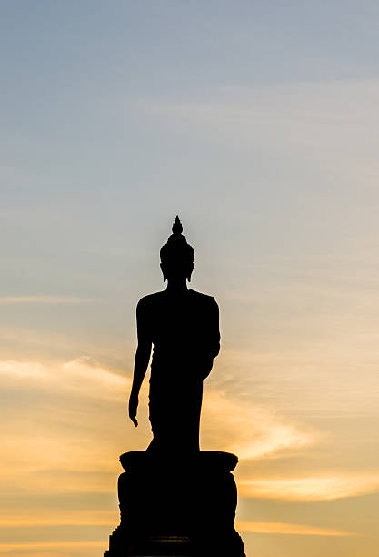 istock Silhouette of Buddha Statue. 524371259