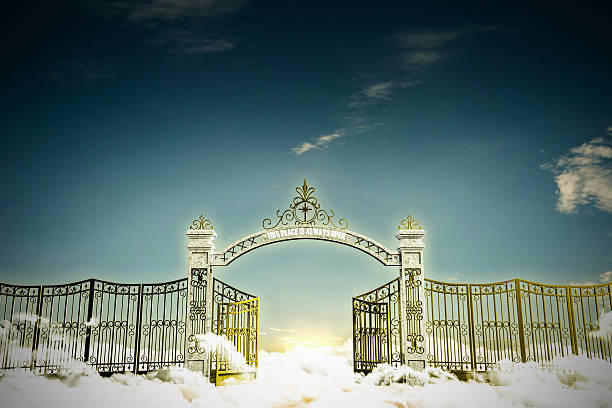 haven gate stock photo