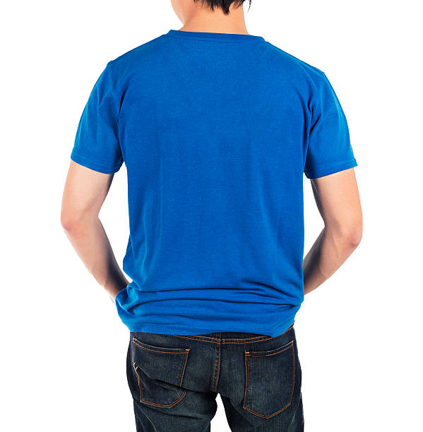 istock Close up of man in back blue shirt. 524372568
