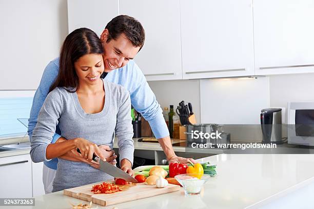 Healthy Food Cook Stock Photo - Download Image Now - Adult, Adults Only, Affectionate