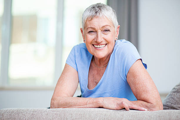 istock Confident and happy senior woman 524374766