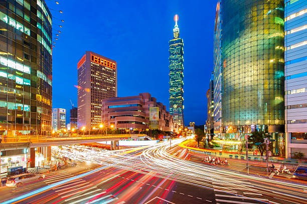 istock Xinyi District and Taipei 101 Skyscraper 524374784