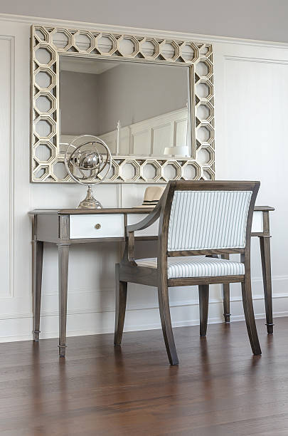 istock dressing table in luxury bedroom interior with wooden chair 524375092