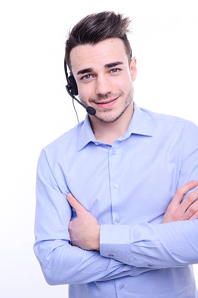 istock young man hotline call center service operator phone call customer 524375672