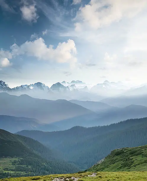 Photo of Hills during sunrise