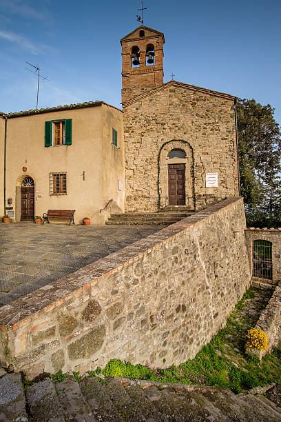 istock Italy, Tuscany, Montegemoli, San Bartolomeo Church 524380110