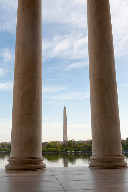 istock washington monument seen from the jefferson, tidal basin 524382792