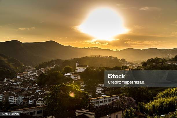 Aerial View Of Ouro Preto In Minas Gerais Brazil Stock Photo - Download Image Now - Tiradentes - Brazil, Diamantina, Minas Gerais State