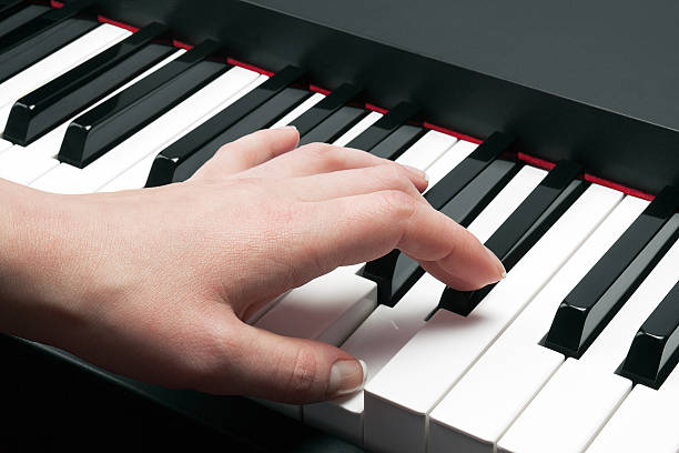 istock woman's hand playing the piano 524385360