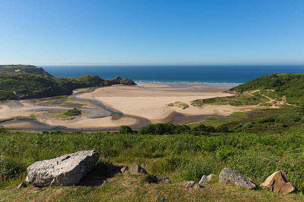 istock Three Cliffs Bay the Gower Wales uk in summer 524388540