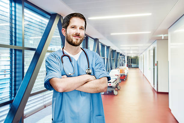 istock doctor portrait modern clinic frontal OP 524396046