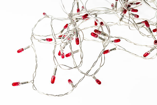 istock Close up of Electronic red tinsel 524399019