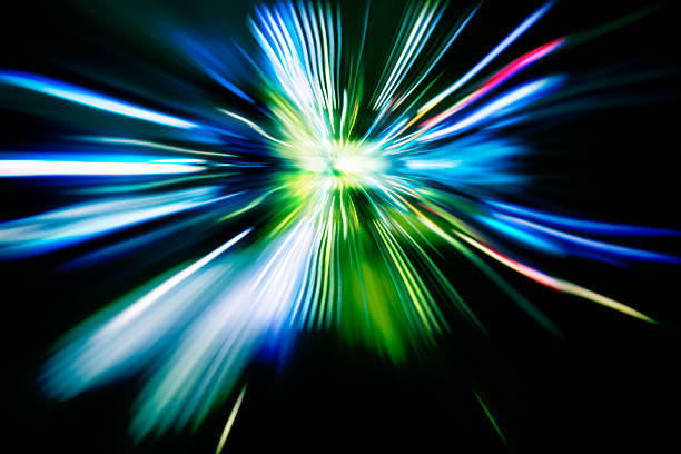 istock traffic light on highway,light spectrum,speed motion on night 524399079