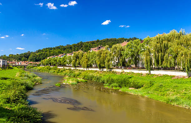 Tarnava Mare River in Sighisoara, Romania