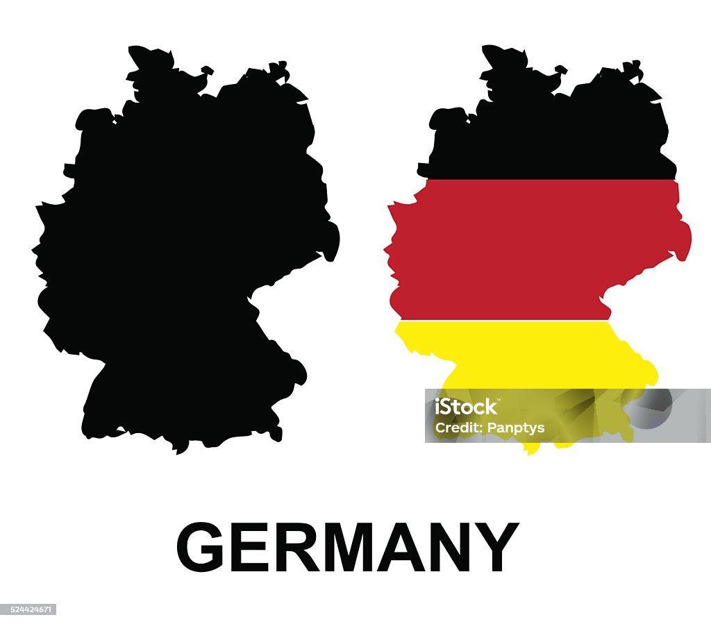 Germany. Country colors. Vector illustration. Badge stock vector
