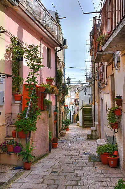 Alleyway. San Giovanni Rotondo. Puglia. Italy.