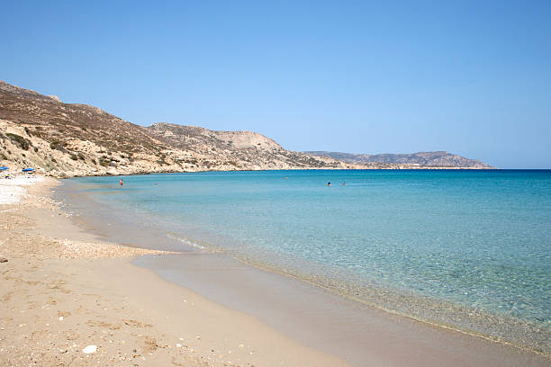 Spiaggia del Mediterraneo scena - foto stock