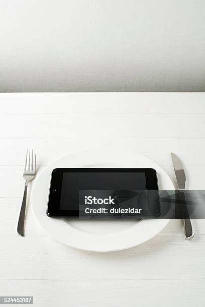 Tablet Computer Stock Photo - Download Image Now - Arranging, Breakfast, Communication