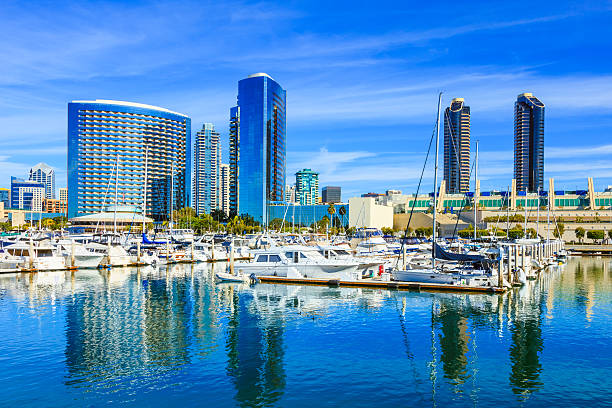 istock Skyscrapers of San Diego Skyline waterfront and harbor, CA 524472229